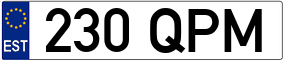 Truck License Plate